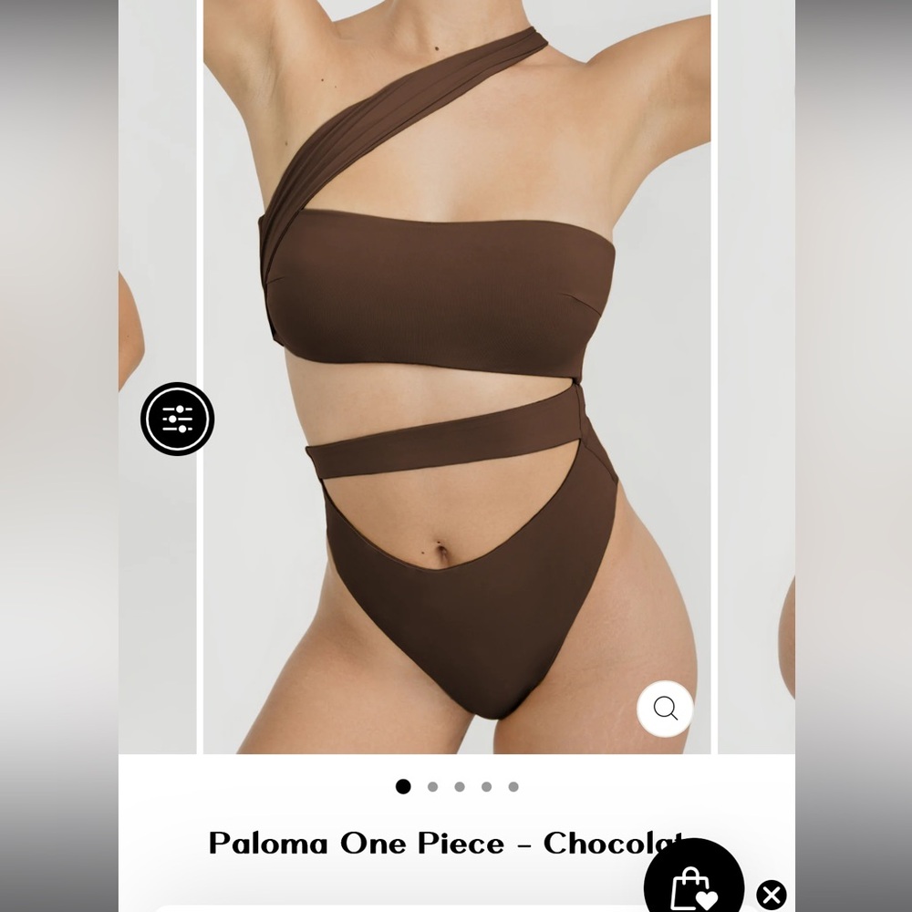 Riot Brown Cutout One-Piece Swimsuit
